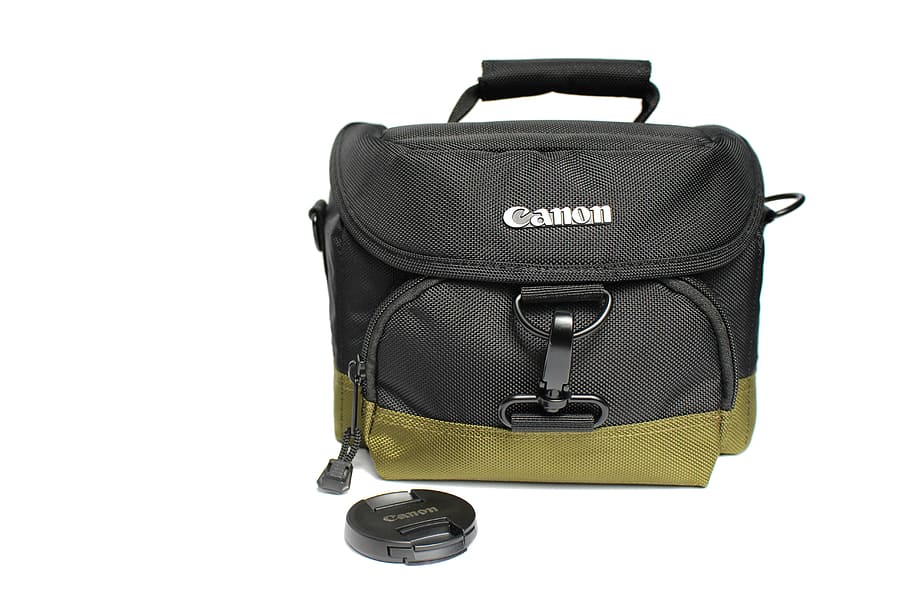 Bag, System, system bag, black, green, accessories, white background HD wallpaper