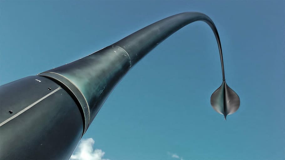 sky, cloud, blue, sculpture, futuristic, design, modern, no people HD wallpaper