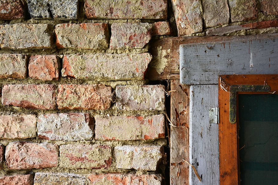 brick, wall, old, stone, concrete, retro, architecture, block HD wallpaper
