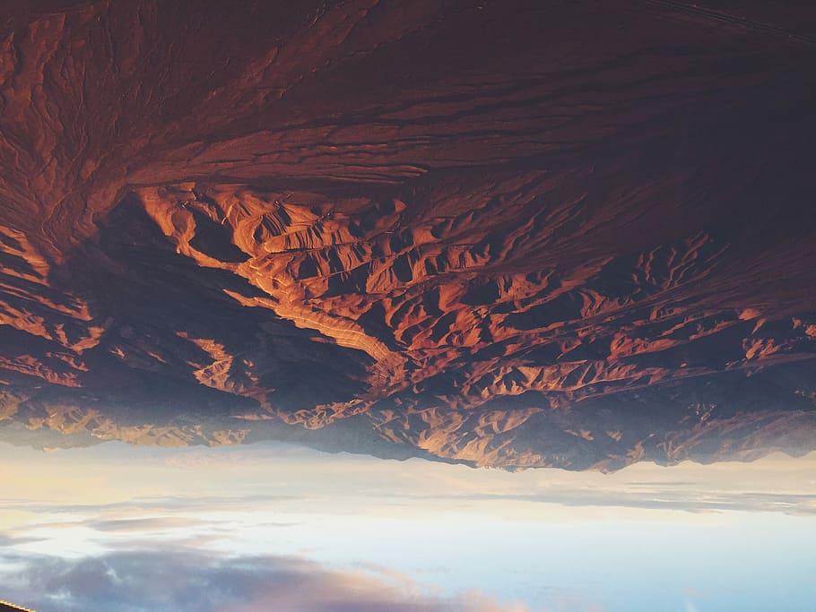aerial photography of rocky mountain, landscape photography of canyon HD wallpaper
