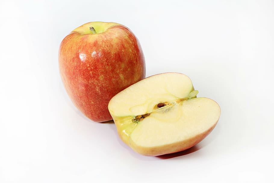 red apple fruit, food, food and drink, studio shot, healthy eating HD wallpaper