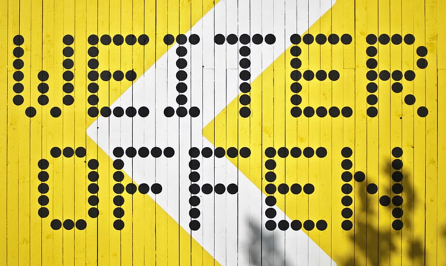 photo of weiter offen text, weiter offen text overlay, sign, wall HD wallpaper