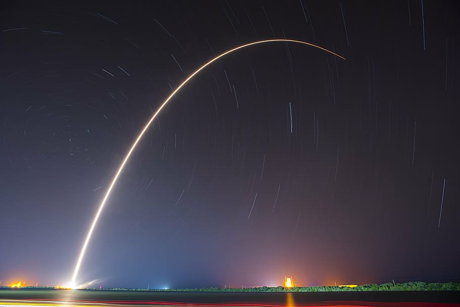 timelapse photography, light streak, light trail, lights, night HD wallpaper