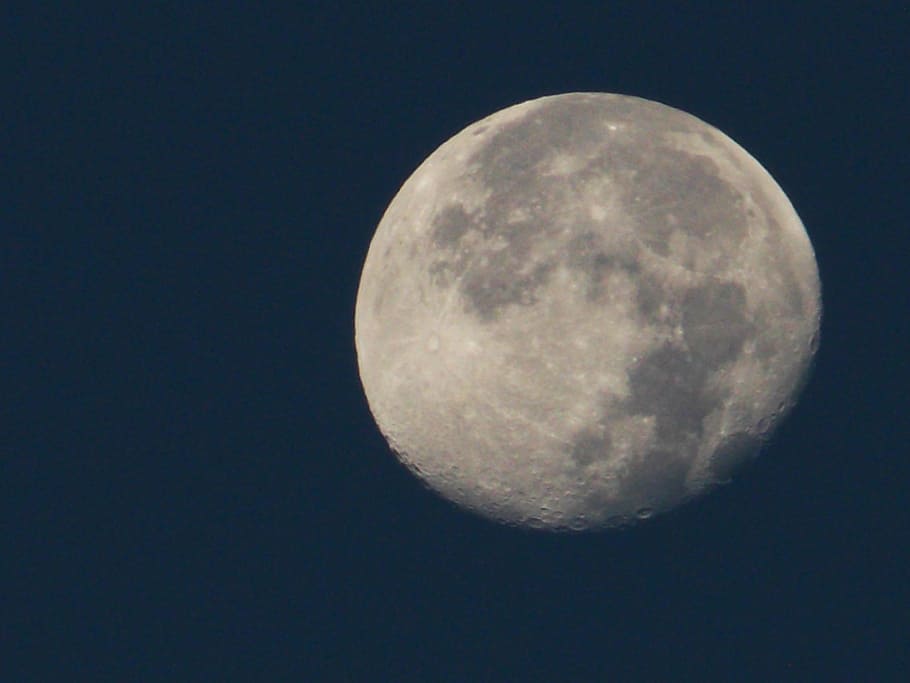 Moon, Space, Lunar, Astronomy, Celestial, night, moon surface HD wallpaper