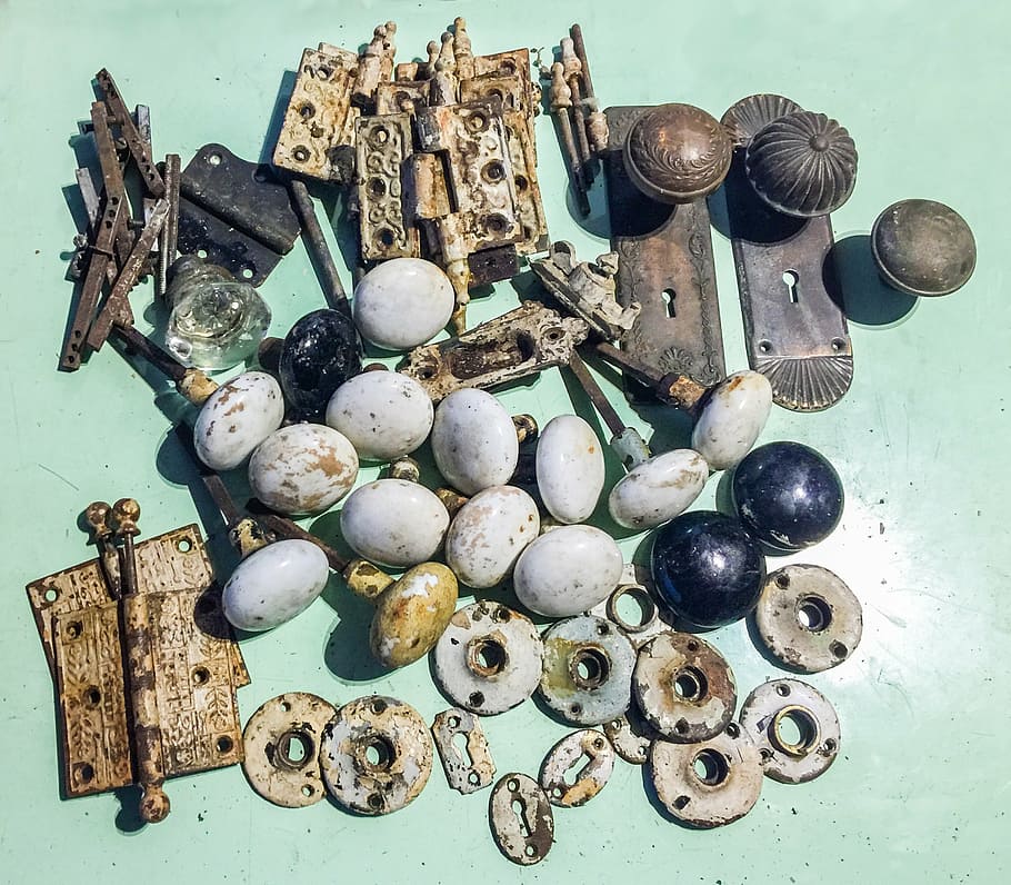 antique, hardware, architectural hardware, brass, iron, knob HD wallpaper