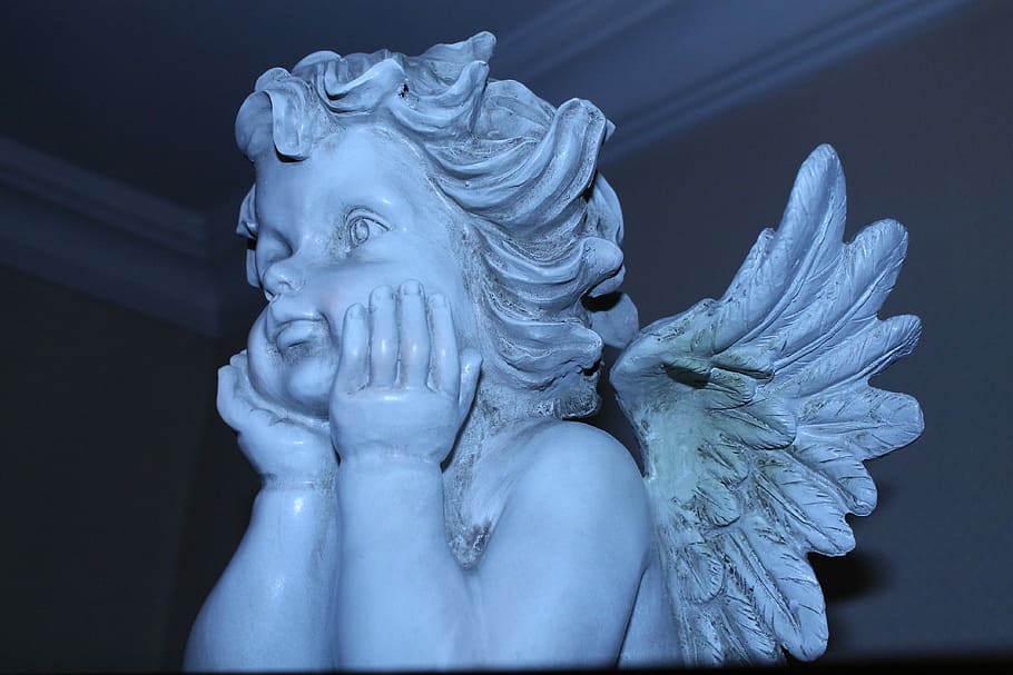 angel, wing, trinket, sculpture, statue, art and craft, representation HD wallpaper