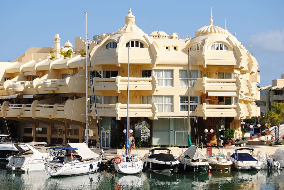 Benalmadena, Puerto, Marina, Malaga, puerto marina, nautical Vessel, HD wallpaper