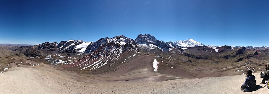 vinicuncas, 7 colors, mountain, cusco, peru, sky, environment HD wallpaper
