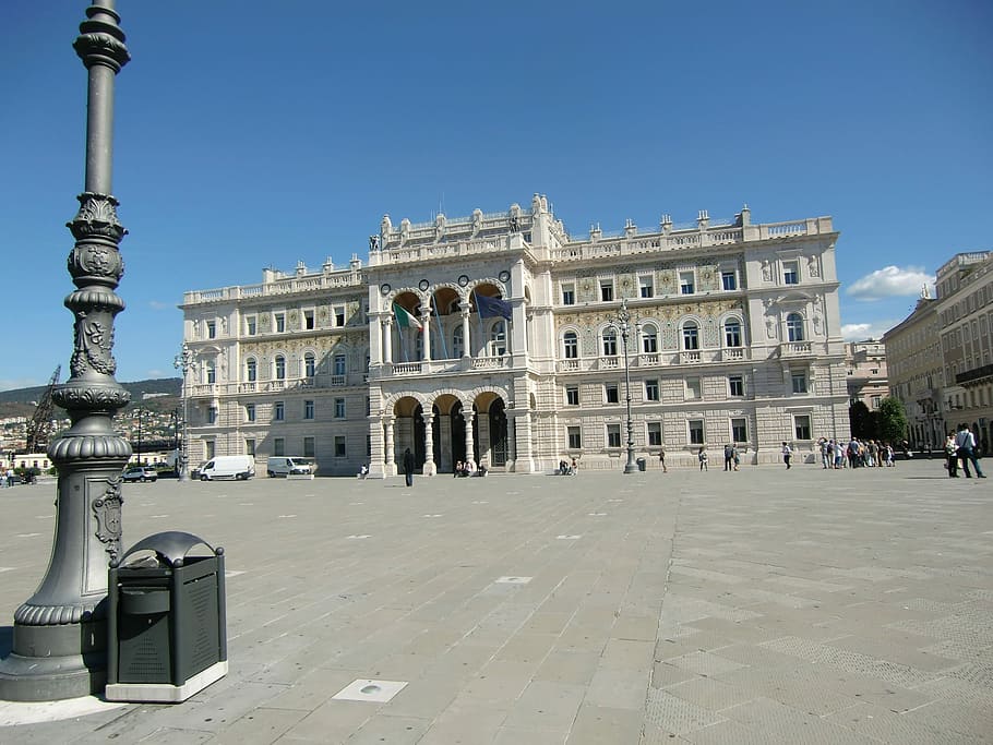 Trieste, Italy, Port, Capital, Town, Town Hall, architecture