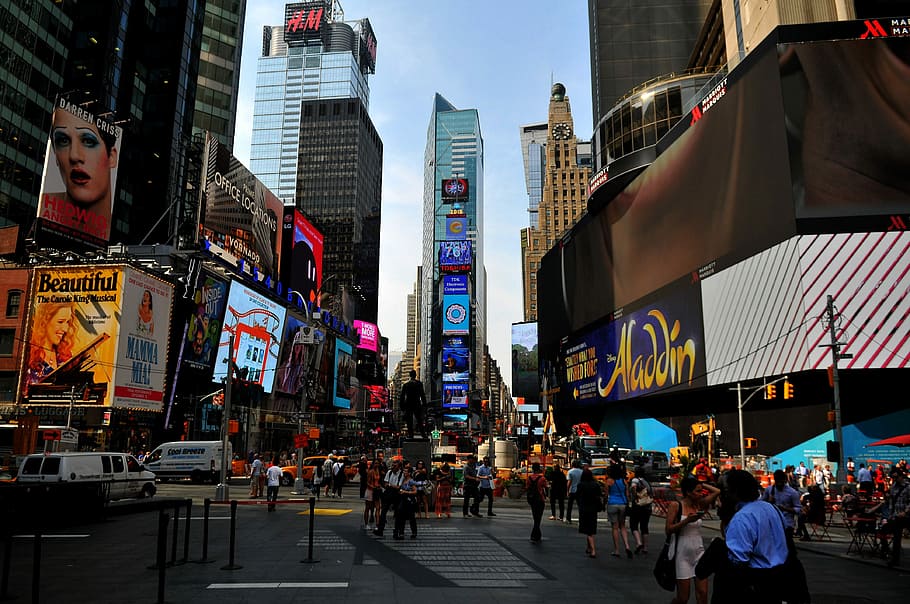New York Times Square, New York, Times, Manhattan, united states, HD wallpaper