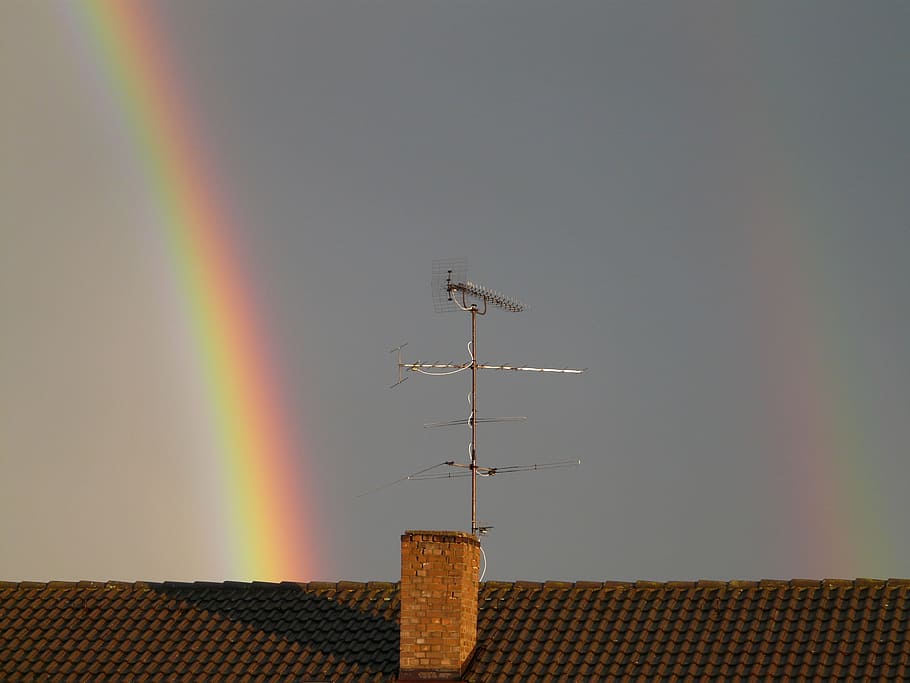 Double Rainbow, Mirroring, refraction, two, phenomenon, sunshine HD wallpaper