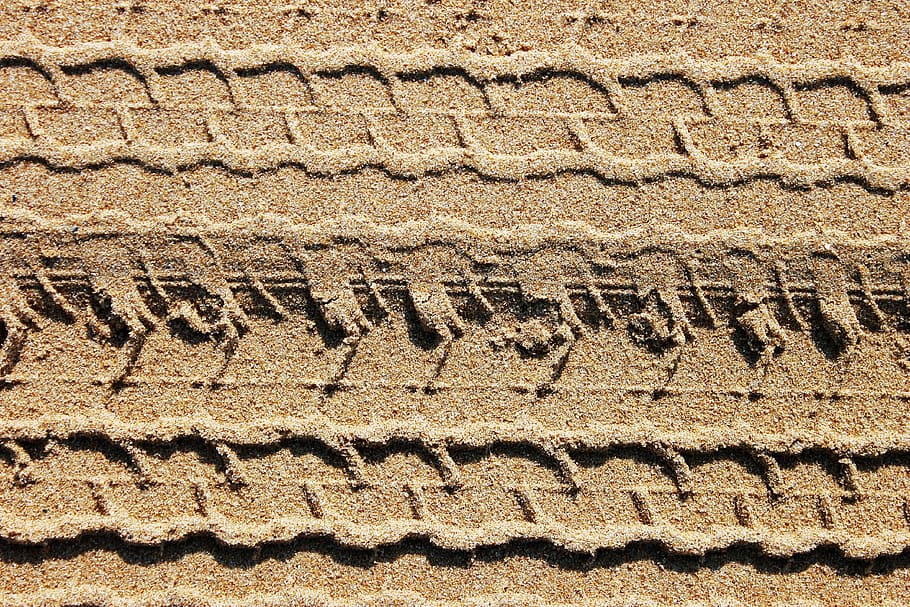 sand, sea, beach, ocean, footprint, trace, background, pattern HD wallpaper