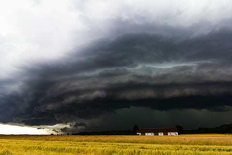 super cell, shelf cloud, squall line, storm front, monster HD wallpaper