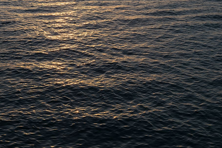 formentera, sea, waves, full frame, backgrounds, water, pattern, HD wallpaper