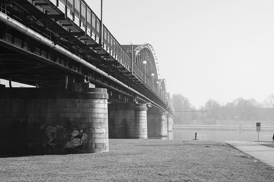 Old Bridge, Historically, architecture, city, river, metal frame HD wallpaper