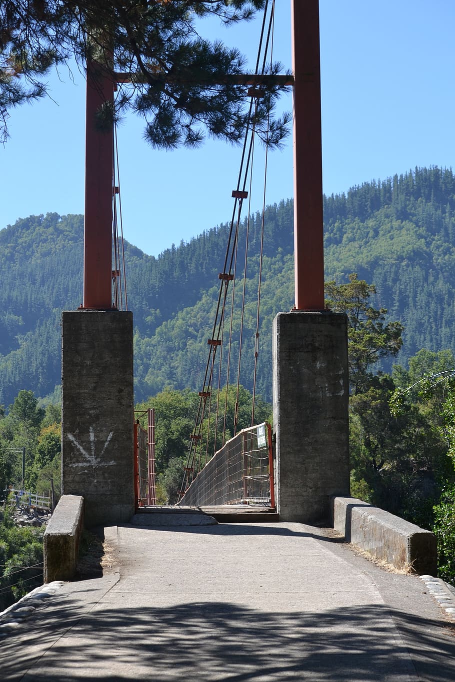 bridge, input, columns, home, arc, stone, river, architectural HD wallpaper