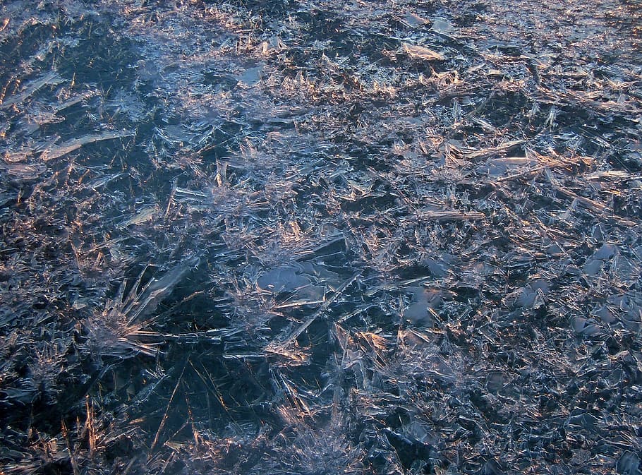 texture, ice, winter, patterns, crystal, background, template HD wallpaper