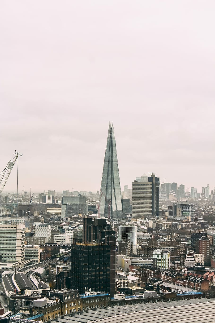 Shard, aerial view of city, architecture, building, tower, the shard HD wallpaper