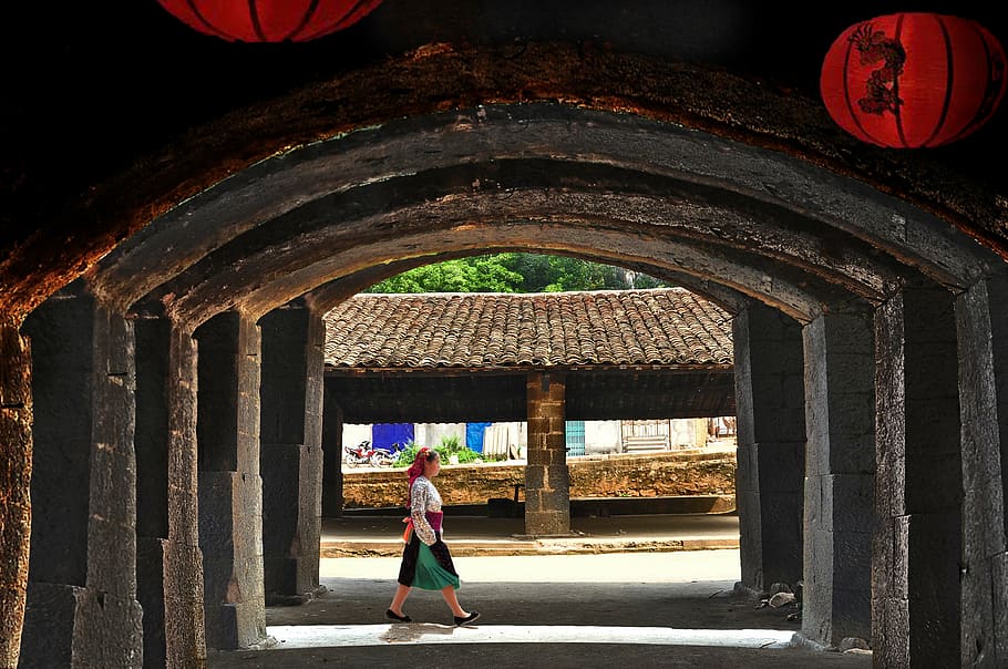 dong van, vietnam, the ancient town, asia, girl, city, ha giang, HD wallpaper