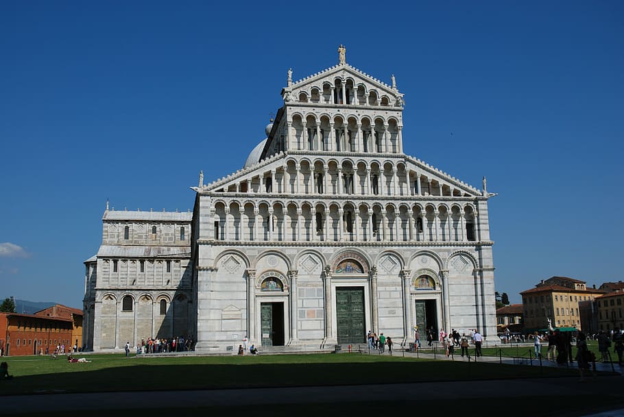 pisa, italy, italia, baptistery, tuscany, the leaning tower, HD wallpaper