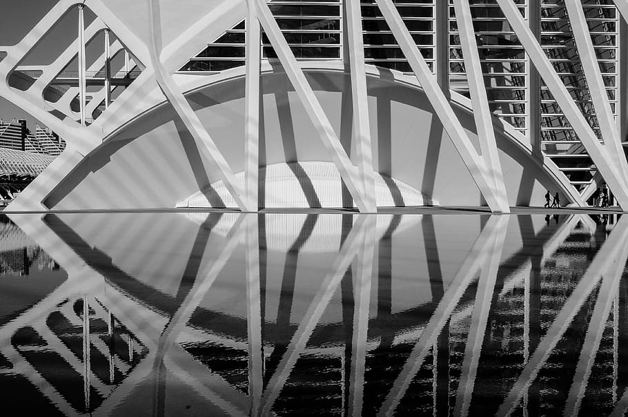 white concrete building photography, architecture, santiago calatrava, HD wallpaper