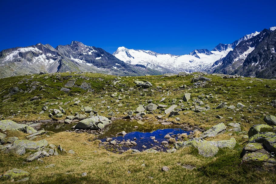 HD wallpaper: Bergsee, Alpine, Mountains, Nature, austria, landscape ...