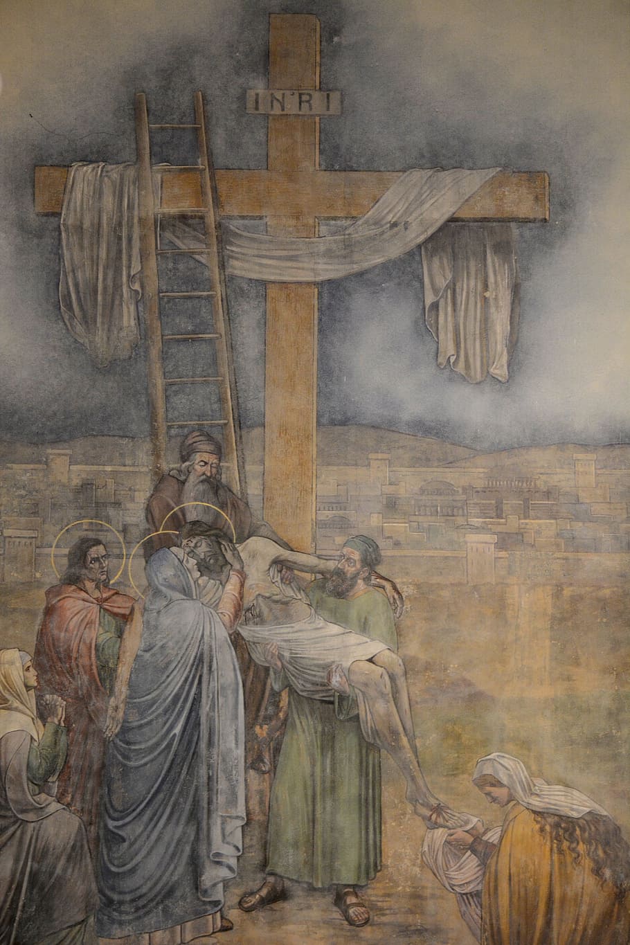 Crucifix, Acceptance, Jesus, Maria, christianity, faith, calvary, HD wallpaper