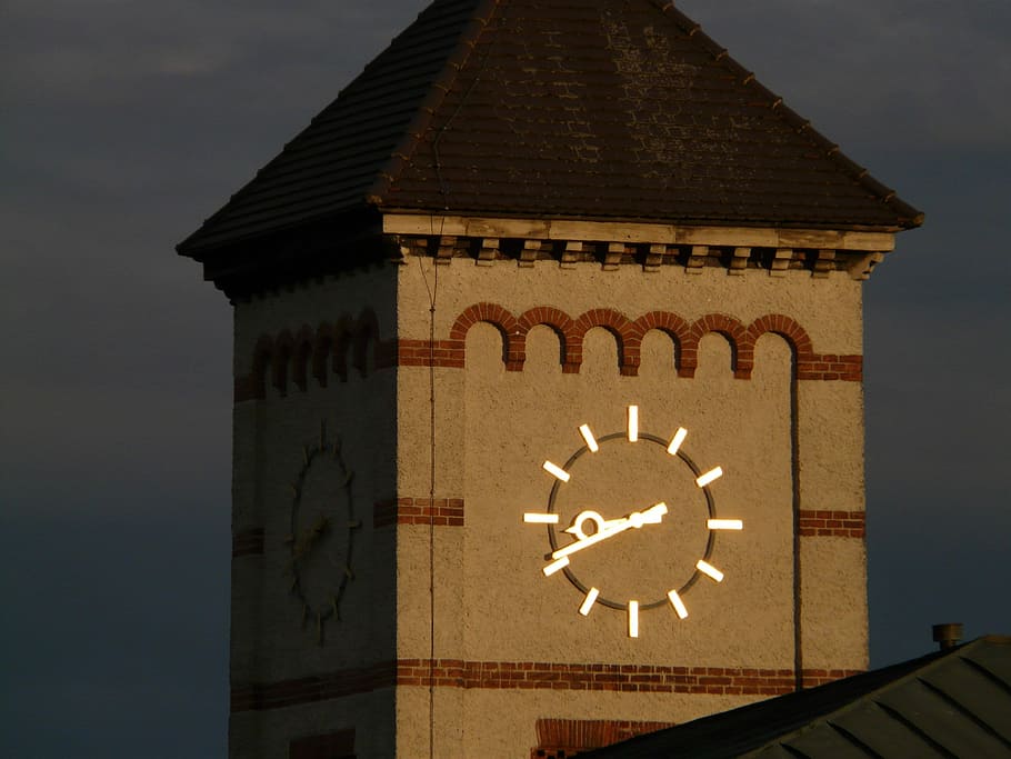 Clock Tower, Time, time indicating, pointer, clock face, hour HD wallpaper