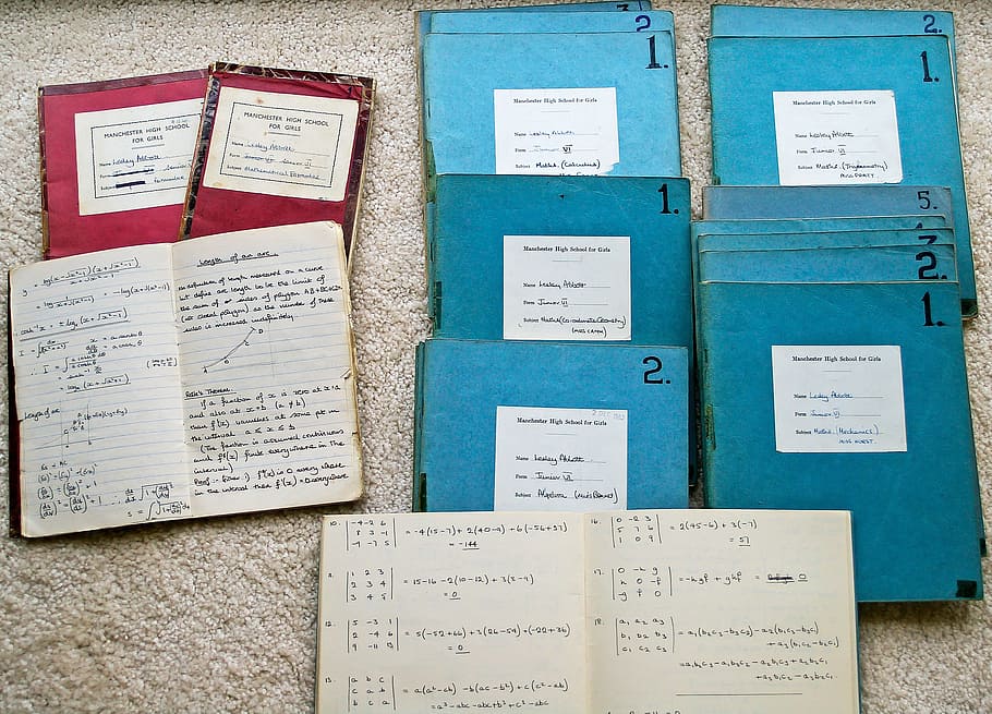 school, books, exercise, maths, education, 1960s, england, paper HD wallpaper