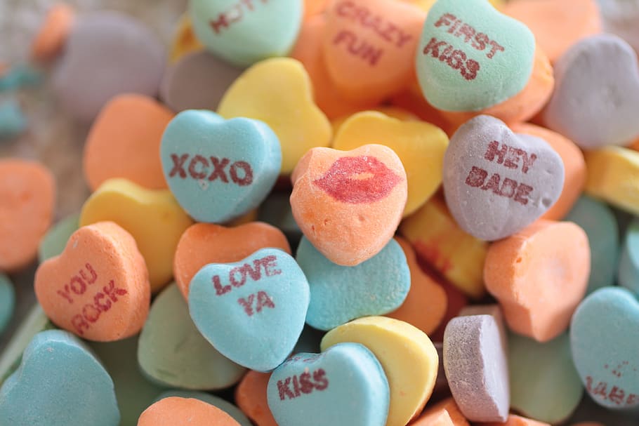 Valentine candy hearts HD wallpapers  Pxfuel