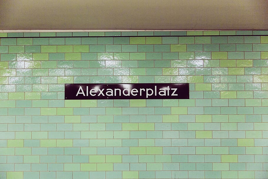 green and teal tile wall, architecture, berlin, building, capital, HD wallpaper