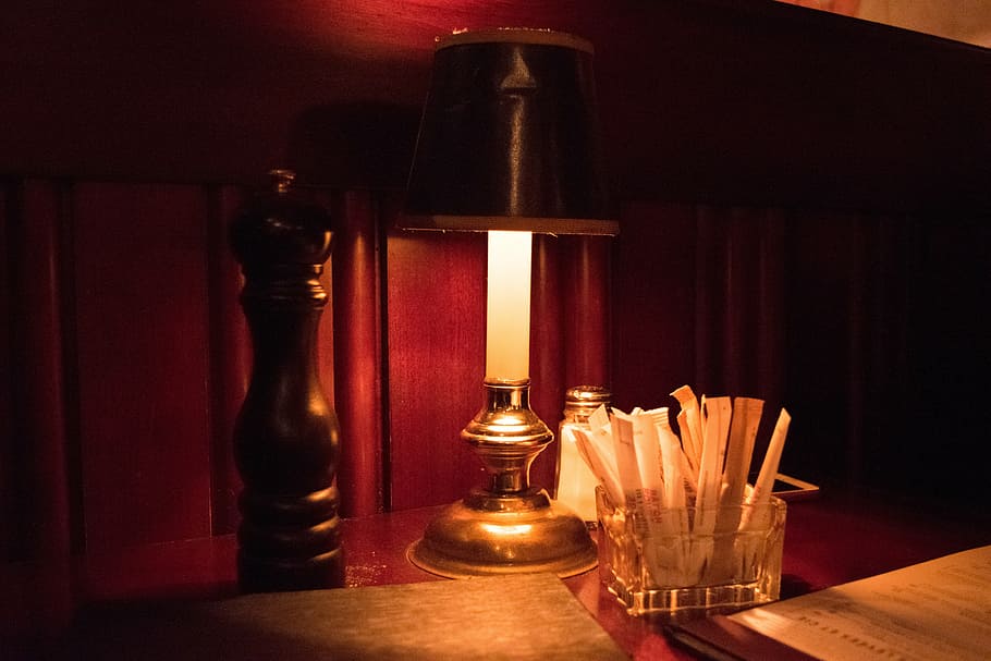 lamp, restaurant, light, wood, elegant, interior, luminaire, HD wallpaper