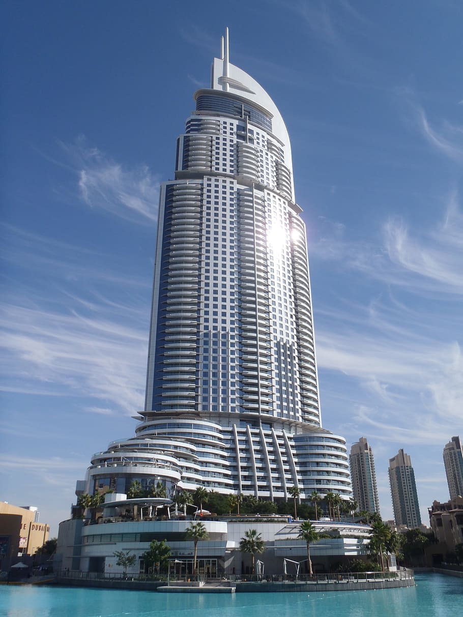 Address, Dubai, Uae, skyscraper, architecture, tower, modern HD wallpaper