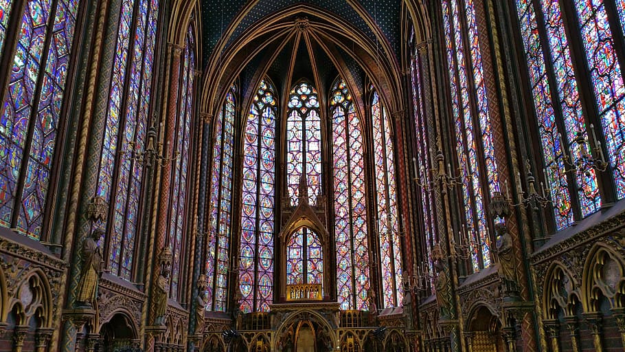 Sainte-Chapelle, Sainte, Chapelle, Paris, church, religious, HD wallpaper