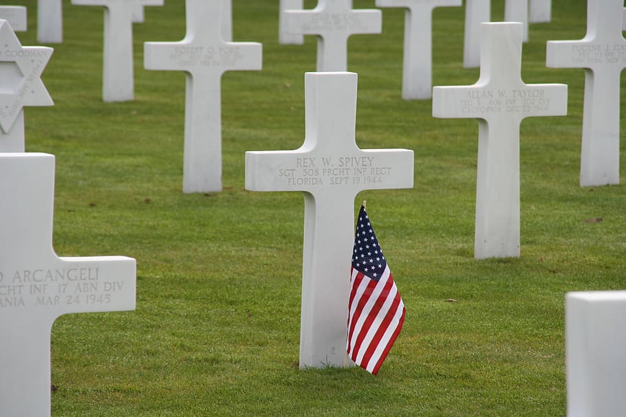 grave, war, cemetery, tombstone, second world war, usa, soldiers cemetery