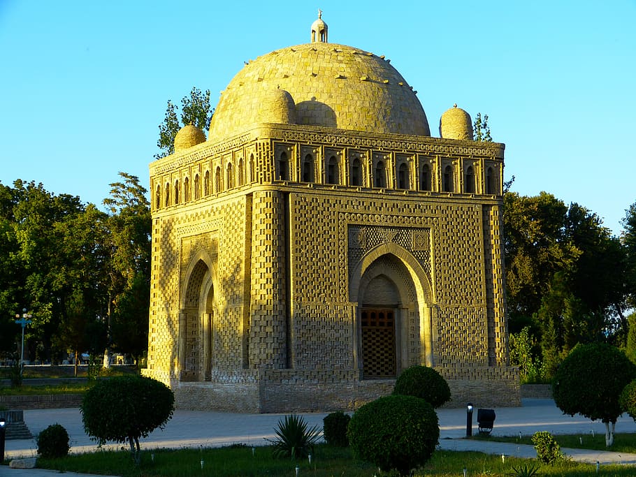samanid mausoleum, tomb, ismail samanis, tholos tomb, brick architecture, HD wallpaper