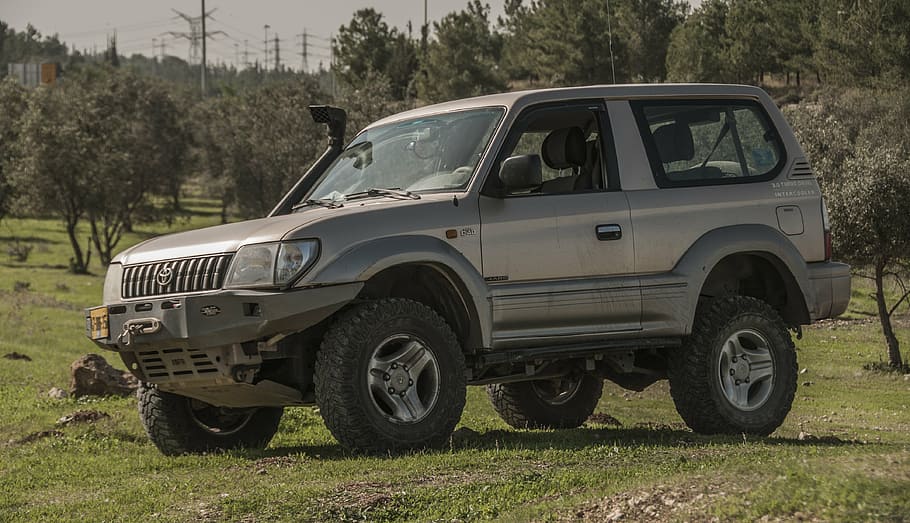 jeep, fields, grass, car, vehicle, green, outdoor, off-road HD wallpaper