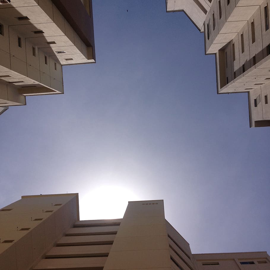 Buildings, Urban, Construction, architecture, condominium, sky HD wallpaper