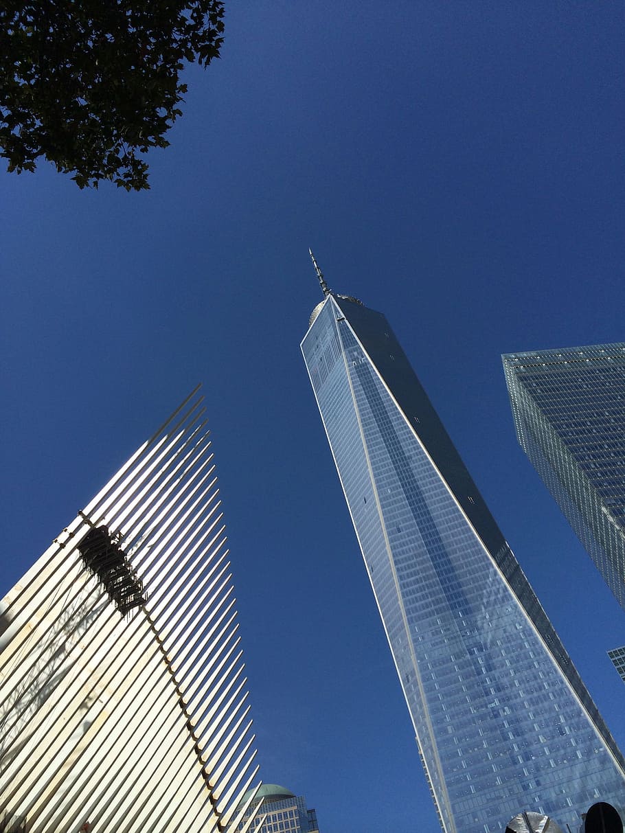dom tower, ground zero, calatrava, low angle view, architecture HD wallpaper