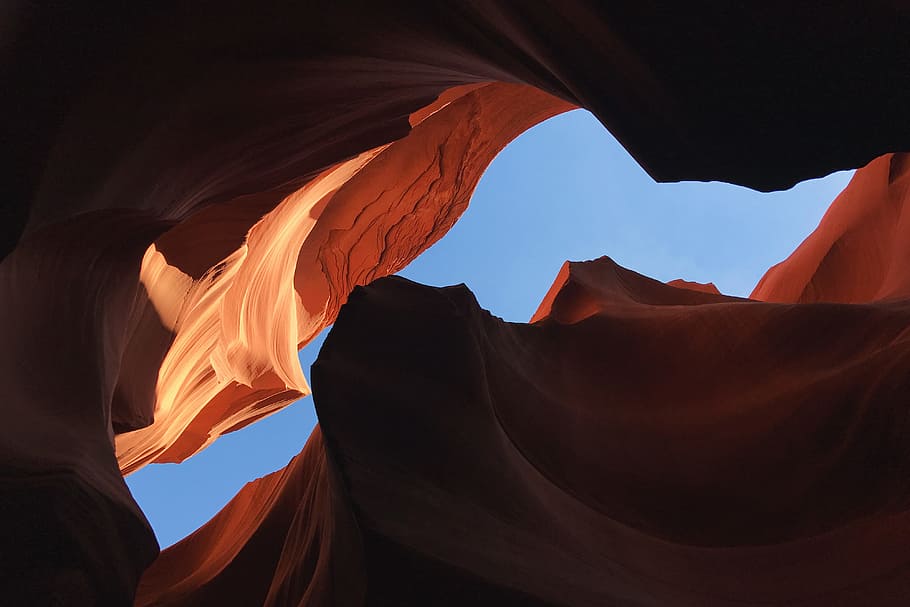 Rock formations at Antelope Canyon, Arizona, nature, rocks