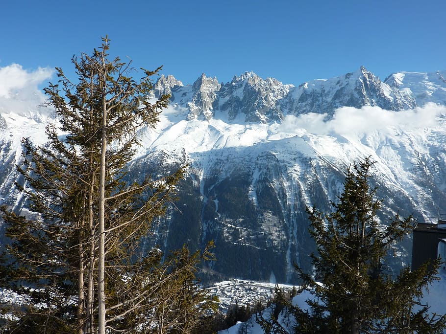 Mountain, Alps, Snow, Summit, Panoramic, cold temperature, winter HD wallpaper