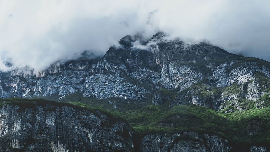 landscape photography of mountain, hill, rocks, valley, highland HD wallpaper