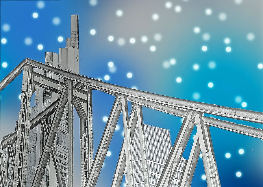 bridge, steel bridge, architecture, building, metal rods, steel structure, HD wallpaper