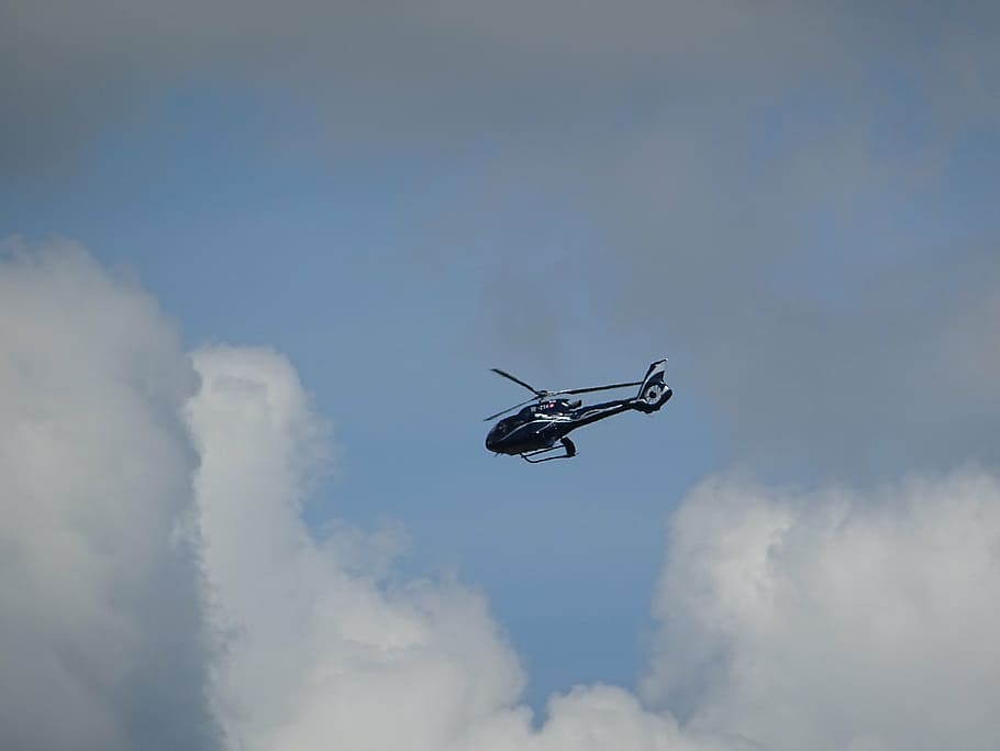 helicopter, clouds, technology, weather, thunderstorm, sky HD wallpaper