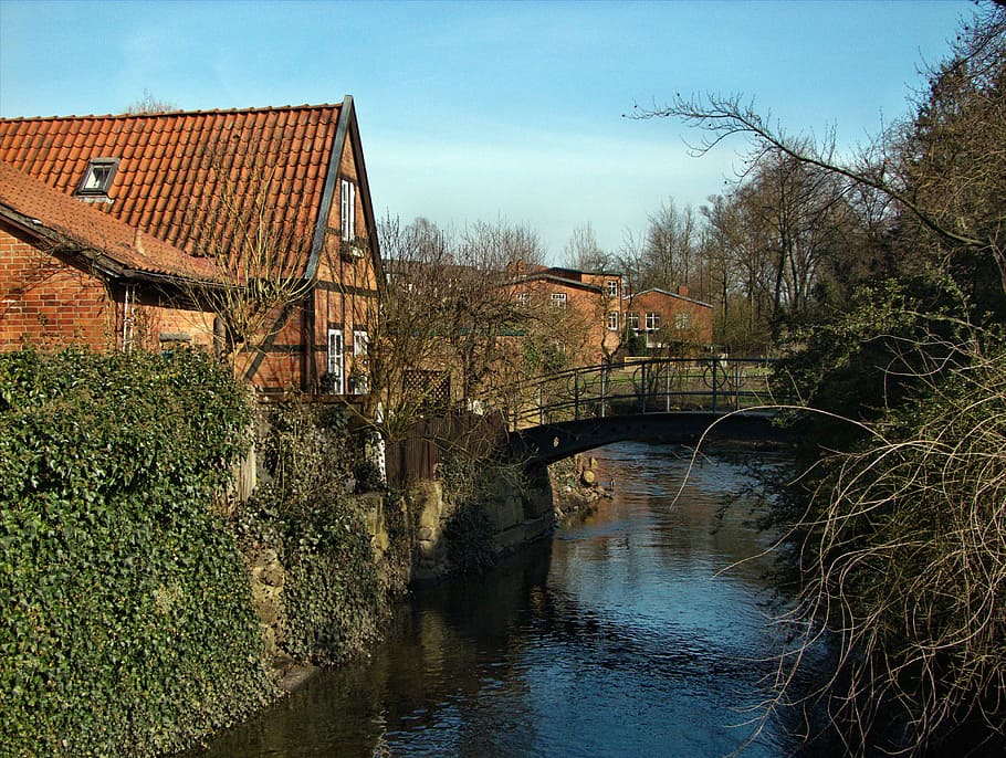 old, city, bridge, architecture, built structure, water, building exterior HD wallpaper