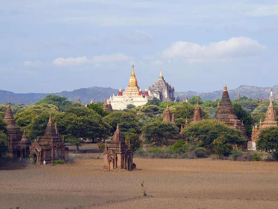 bagan, burma, temples, ruins, religion, built structure, architecture HD wallpaper