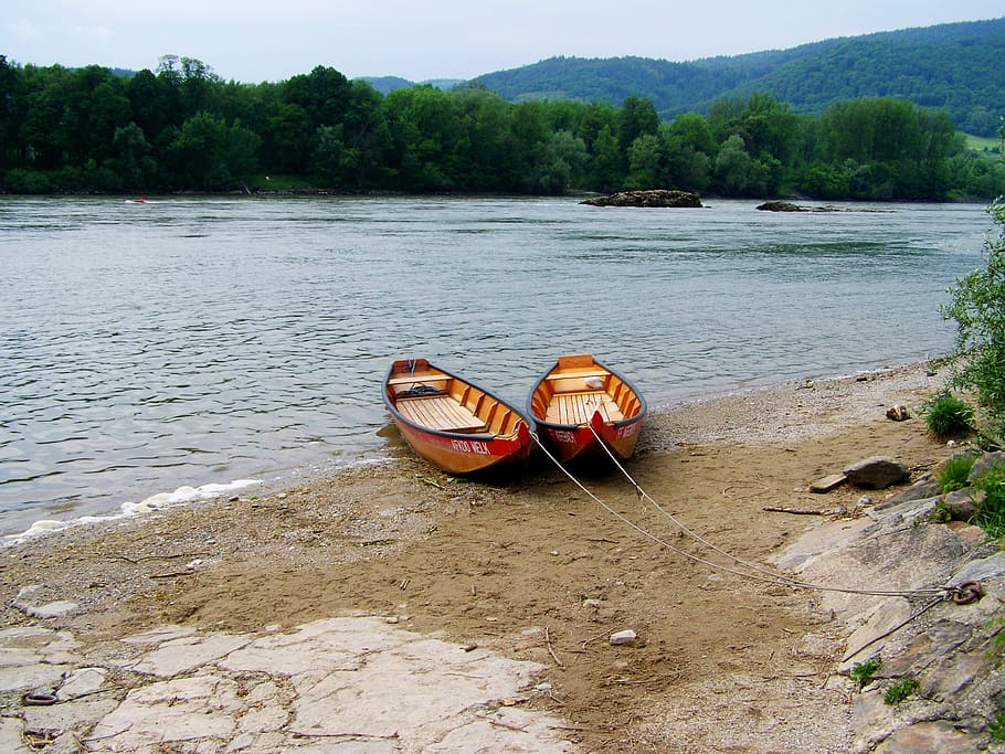 boats, clause, danube, nautical Vessel, river, nature, water HD wallpaper