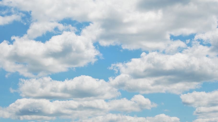 sky, clouds, blue, nature, weather, white, light, day, cloudscape HD wallpaper