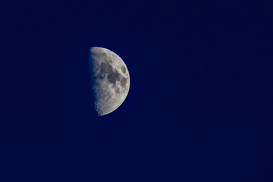 moon, night, sky, dark, moonlight, space, midnight, astronomy HD wallpaper