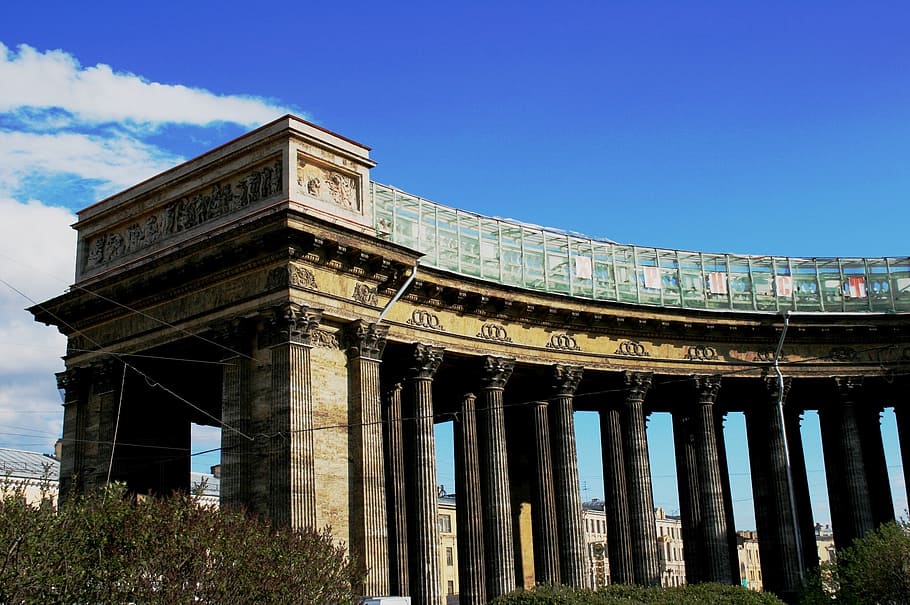 cathedral, pillars, monument, architecture, building, landmark HD wallpaper